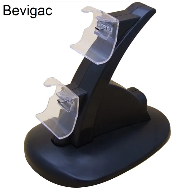 Special Offers Bevigac Dual Controller Joystick Joypad Gamepad Charging Dock Station Charger Holder Bracket for Microsoft Xbox One 1 Controller
