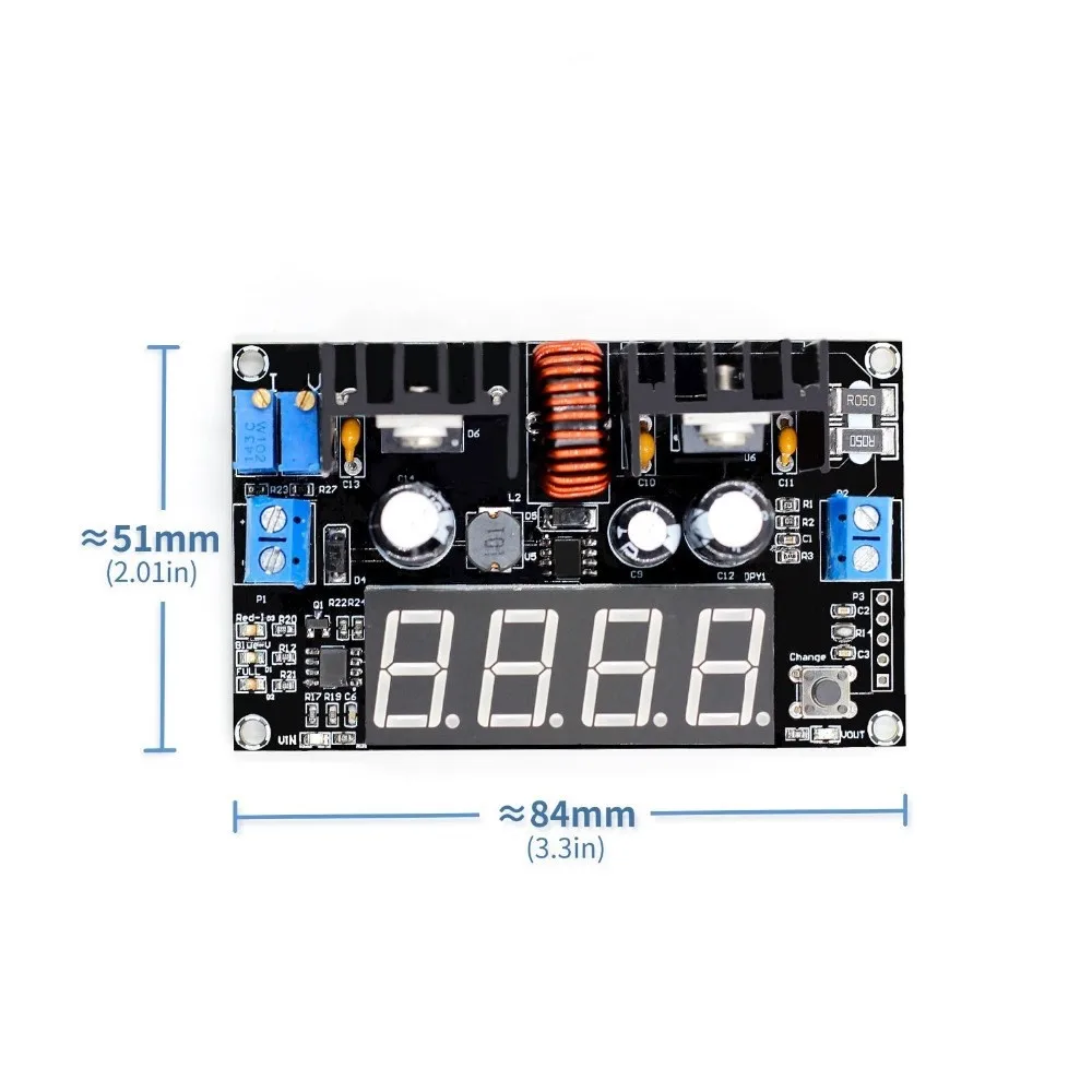 VHM 101 цифровой дисплей DC 8A 180 Вт регулируемый CC CV понижающий источник питания
