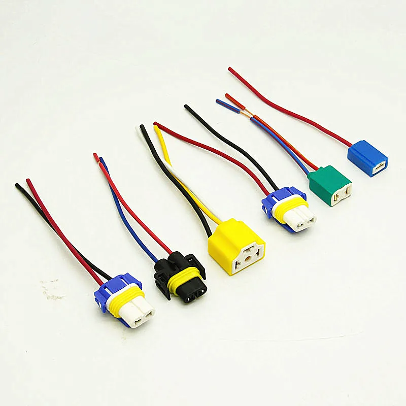 

Free shipping 1 Pc H4 H7 H11 9005 9006 H1 H3 Auto Car Halogen Bulb extension wiring