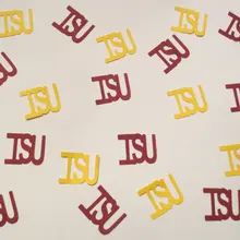 Пользовательские 3 письмо Конфетти Свадьба День рождения Люкс Baby Shower партия стол декор Скрапбукинг confettis