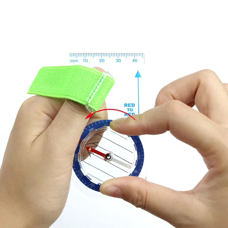 

Hot Sale Outdoor Portable Mini Thumb Compass kompas with Map Scale for Orienteering Hiking Camping Travelling Sports Scouts