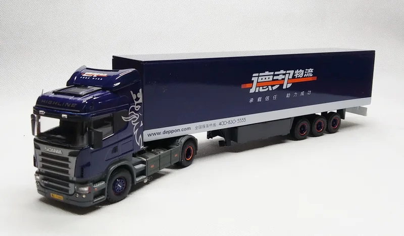 Модель сплава 1:50 Scania R480 Highline доставки контейнер седельный тягач литья под давлением игрушка модель для коллекции, украшение, подарок