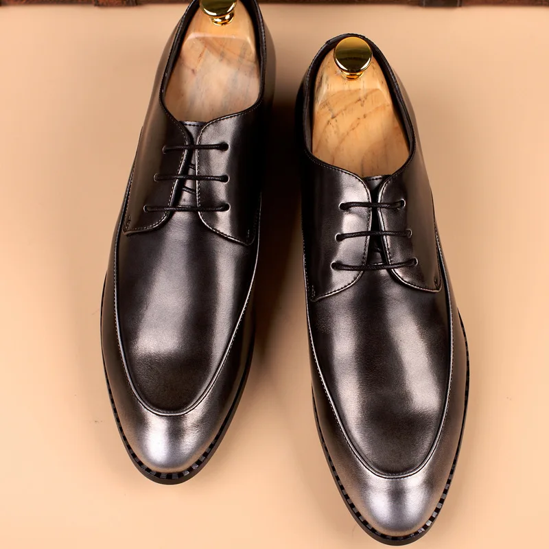 Yomior/Высококачественная мужская кожаная обувь; деловая официальная Мужская обувь; оксфорды; свадебные туфли; Роскошные Лоферы ручной работы; большие размеры