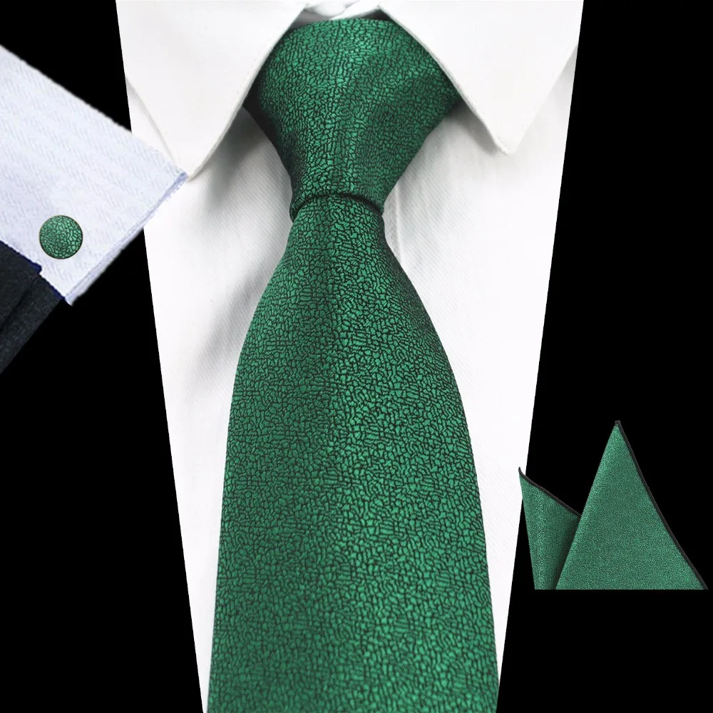 Gusleson Juego de gemelos cuadrados de 8 cm de color sólido para corbata y bolsillo para hombre caja de regalo 