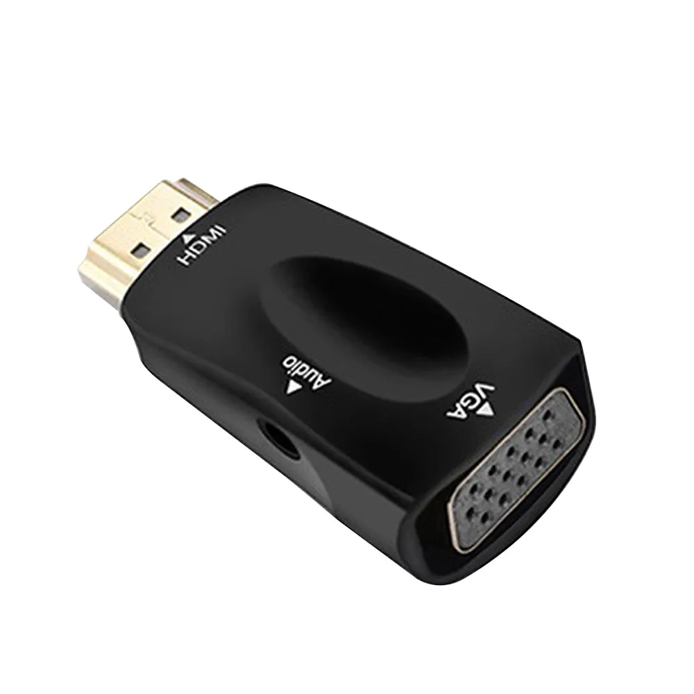 EPULA 1080P HDMI папа к VGA Женский адаптер видео конвертер 3 5 мм аудио выход кабель для
