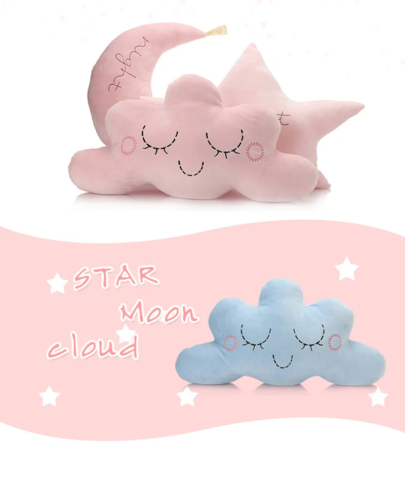 Travesseiro de Pelúcia cm dos Desenhos Animados Bebê Macio Calmante Nuvem Boneca Bonito Cheio Travesseiro Brinquedo Kawaii Decoração Cabeceira Simulação Sofá Almofada 60 3 60 cm dos desenhos animados travesseiro de