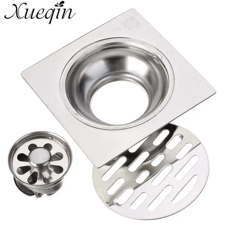 Buy 95mm*95mm Stainless Steel Square Floor Drain Anti