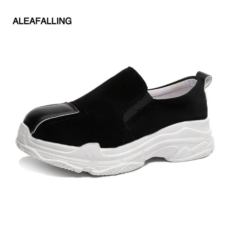 

Aleafalling women sneakers girl oxford shoes 5cm insole flats shoes women leather cute slip on boat shoes round toe flats WBT91