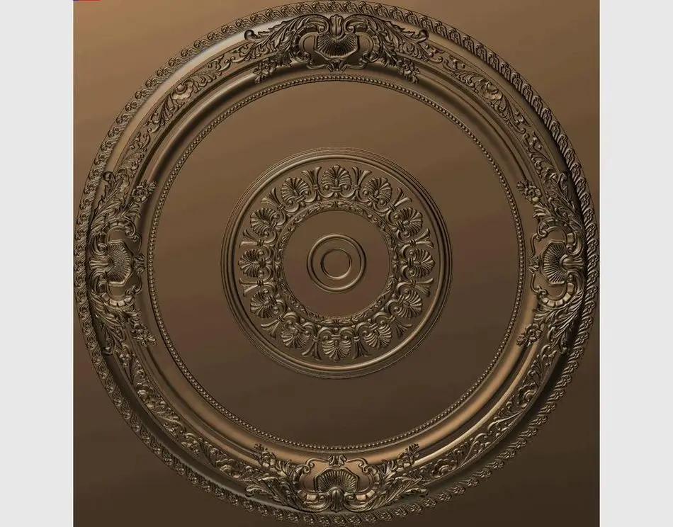 

3d model relief for cnc in STL file format rosette_35