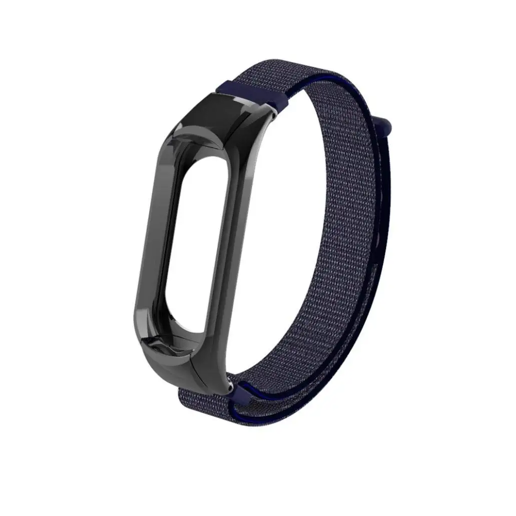 Replacement Strap for Xiaomi Mi Band 3, Stainless Steel Double Buckle Clasp Sport Wristband+ Metal Case Milan Strap