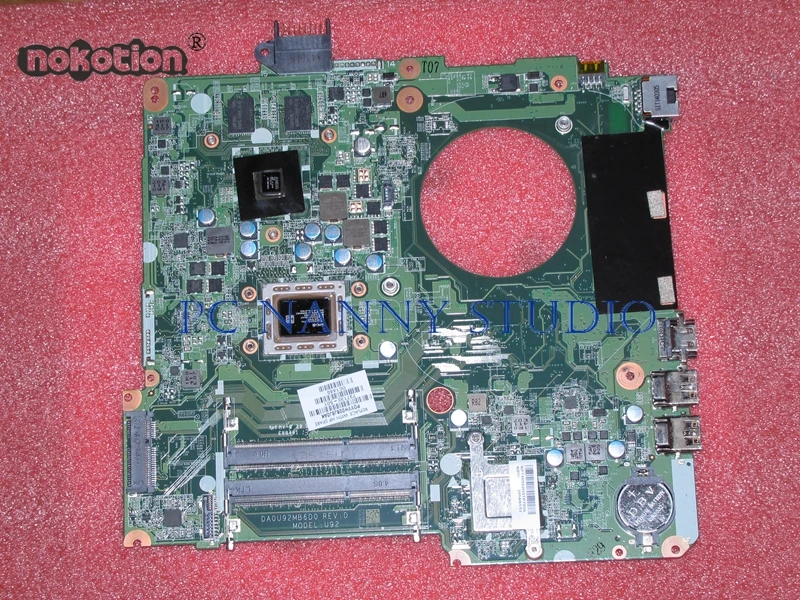 Материнская плата NOKOTION 737138-501 DA0U92MB6D0 для HP Pavilion 15-N материнская ноутбука с