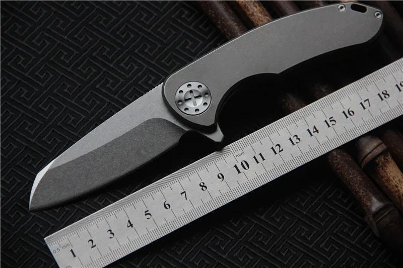 

NEW F3 Ceramic ball bearings Folding Knife D2 Blade Titanium TC4 Handle Tactical Knives Outdoor Survival Pocket Knife EDC Tools