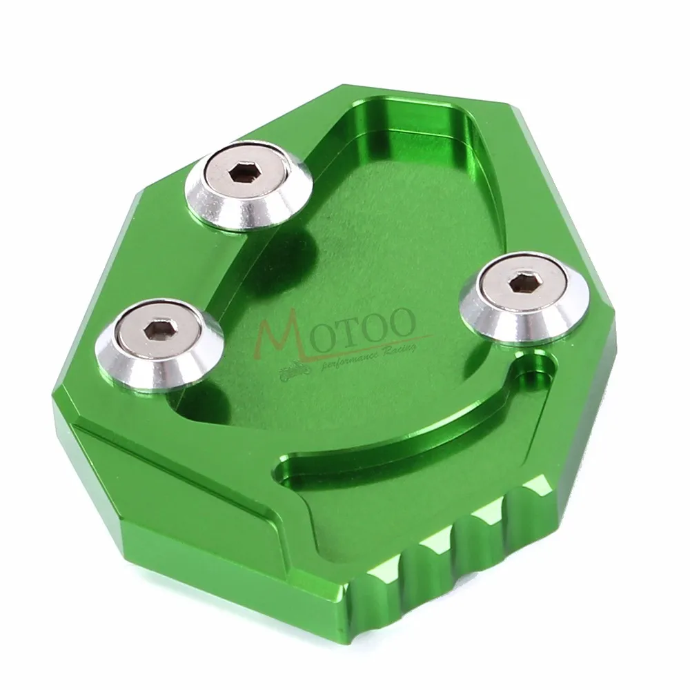 CNC алюминиевая мотоциклетная боковая подставка для увеличения пластины удлинитель подставки для KAWASAKI GTR1400 2007- ZX14R 2006