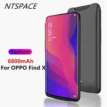 6800 mAh модный Ультра тонкий портативный блок питания зарядное устройство чехол для OPPO Find X Корпус батареи Внешний чехол-аккумулятор