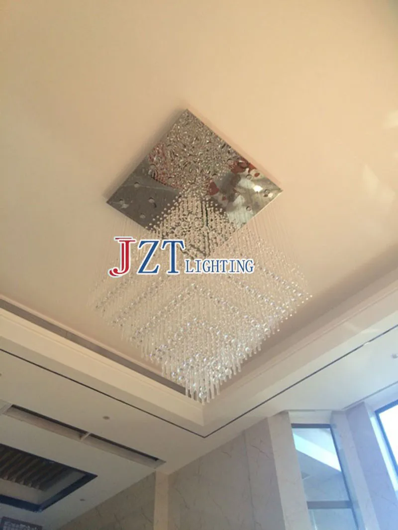 Z k9 кристалл LED люстра современный Освещение приспособление Спальня подвесной светильник фойе Лестницы Лампы для мотоциклов Главная отеля