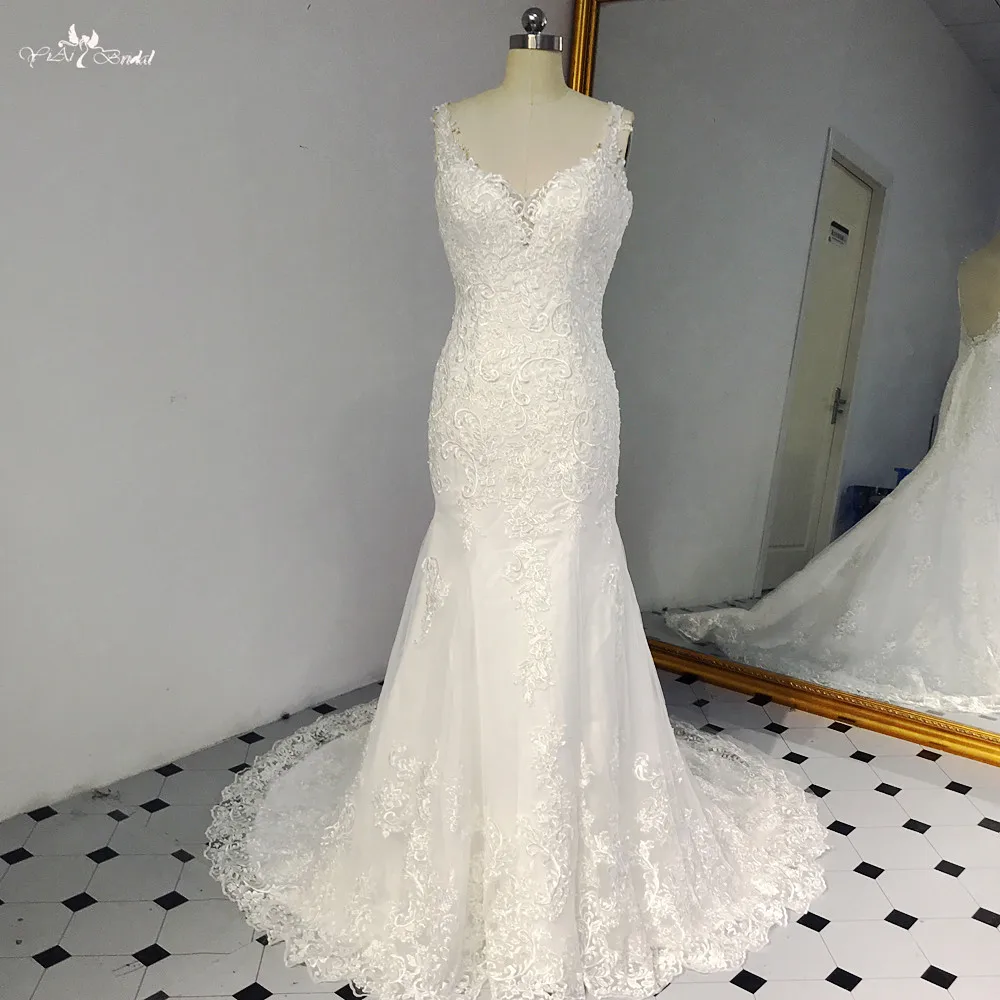 RSW1455 с открытой спиной свадебное платье с юбкой-годе 2018