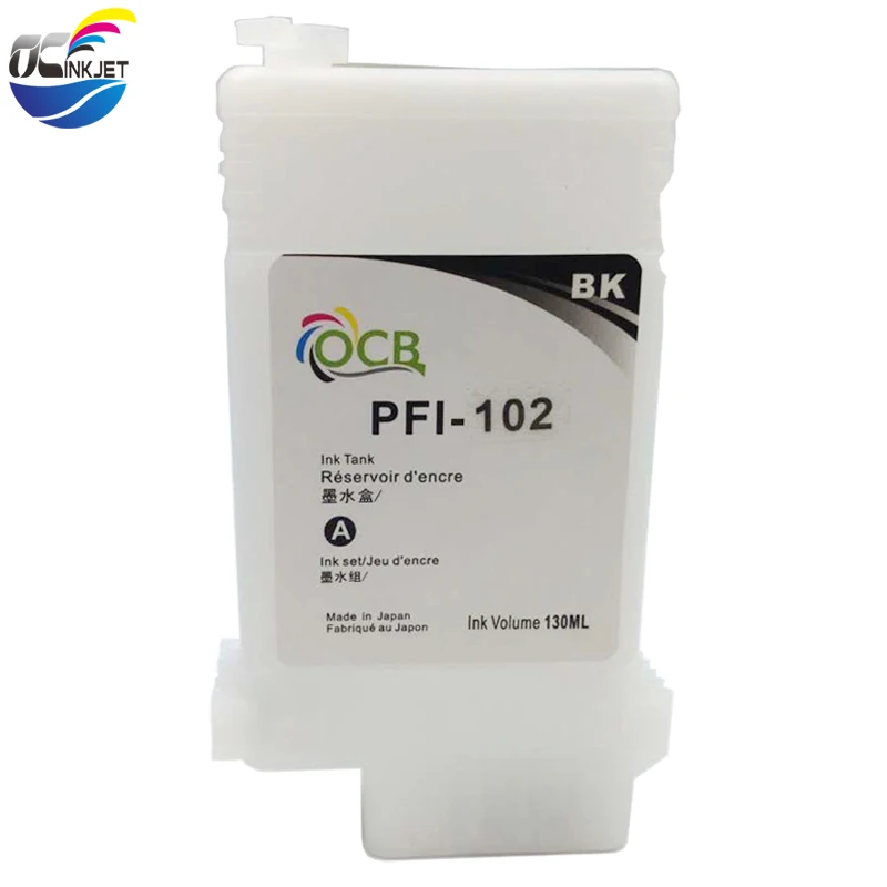 OCINKJET 102 многоразовый пустой 6 цветов для Canon PFI чернильный картридж IPF 650 655 750 755 760 с