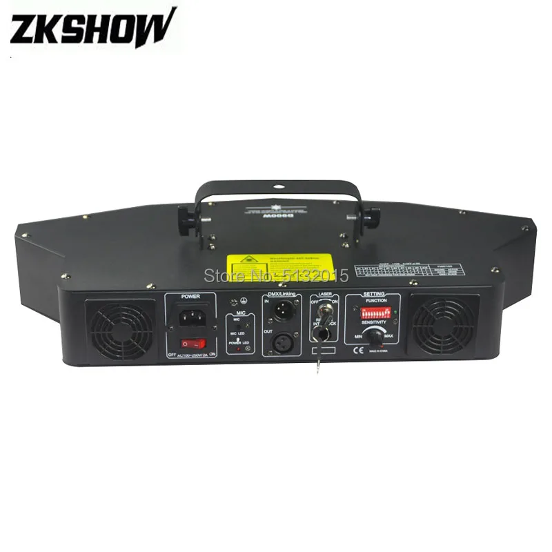 4 головки 7 цветовых лучей эффекты лазерный проектор RGBYPC Luces DJ диско вечерние