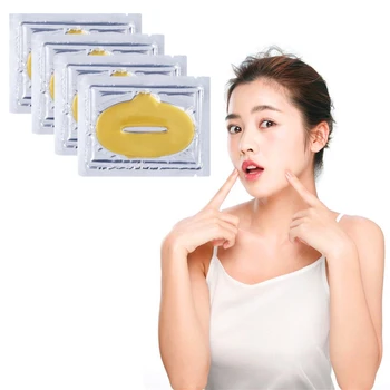 

Love Thanks 1 bag Gold Collagen Gel Lip Mask Labial Anti-Aging Anti-wrinkle Patch for lips Moisturizer
