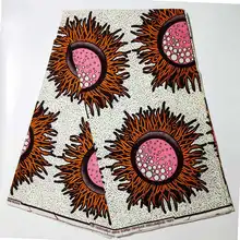 Африканская восковая Высококачественная Анкара восковая ткань для платья хлопок Нигерия, Анкара хлопок материал 6 ярдов для платья