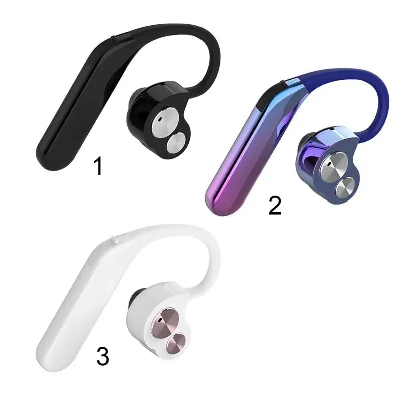 

X6 Wireless Bluetooth Earphone TWS Dual Stereo Hanging Ear Hook Bluetooth Headset Sports Waterproof Double Moving Ring Earbuds