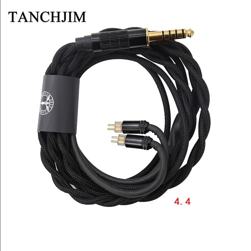 TANCHJIM T203 кислородный однокристальный медный кабель для обновления 0,78 Pin 2,5, 3,5, 4,4 мм сбалансированный кабель для обновления