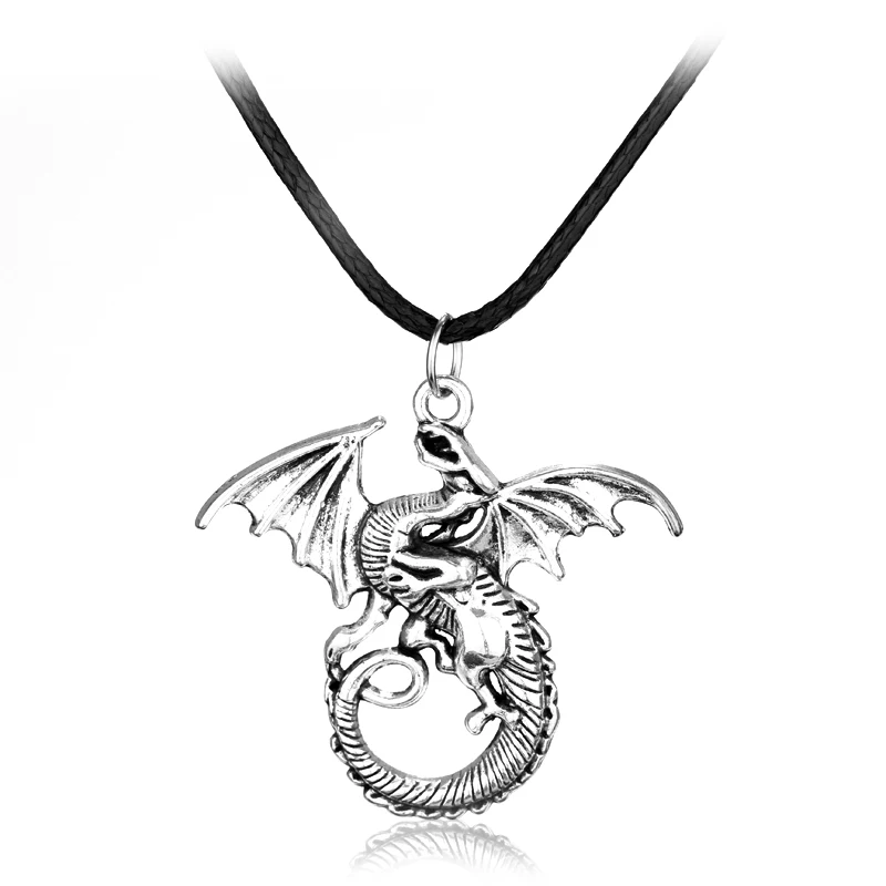 Горячее предложение, фильм The Elder Scrolls Skyrim ожерелье с подвесками в форме динозавров, модное мужское ожерелье, ретро фильм, ювелирное изделие, подарок для фанатов