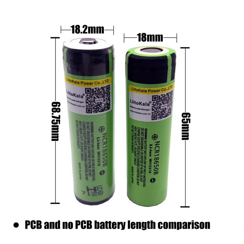 6 шт./лот Новинка Перезаряжаемые Батарея 18650 NCR18650B 3400 мА/ч, Защищенный с 3,7 V PCB для panasonic