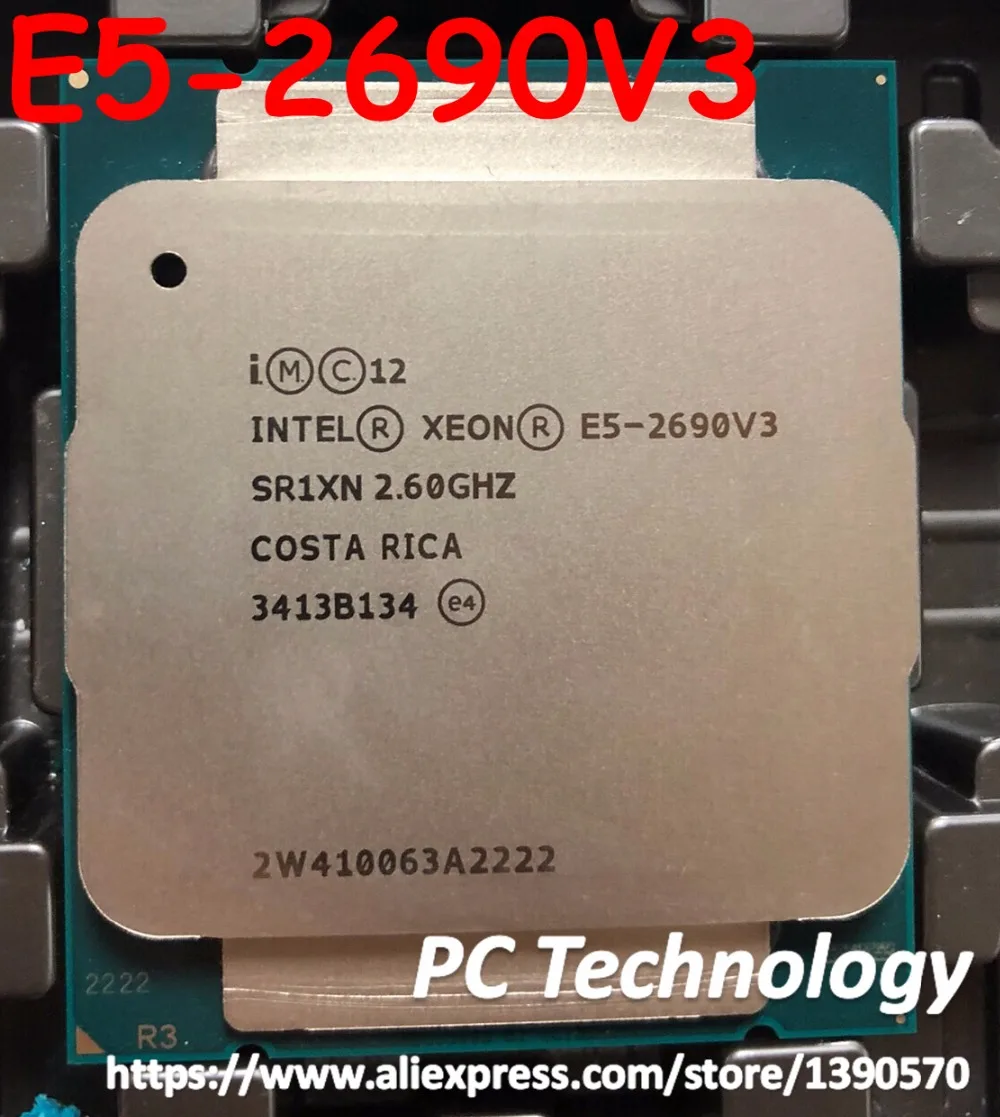 Оригинальный процессор Intel Xeon E5 2690V3 OEM 2 60 ГГц 12 ядер 30 м бесплатная доставка 2690 V3 |