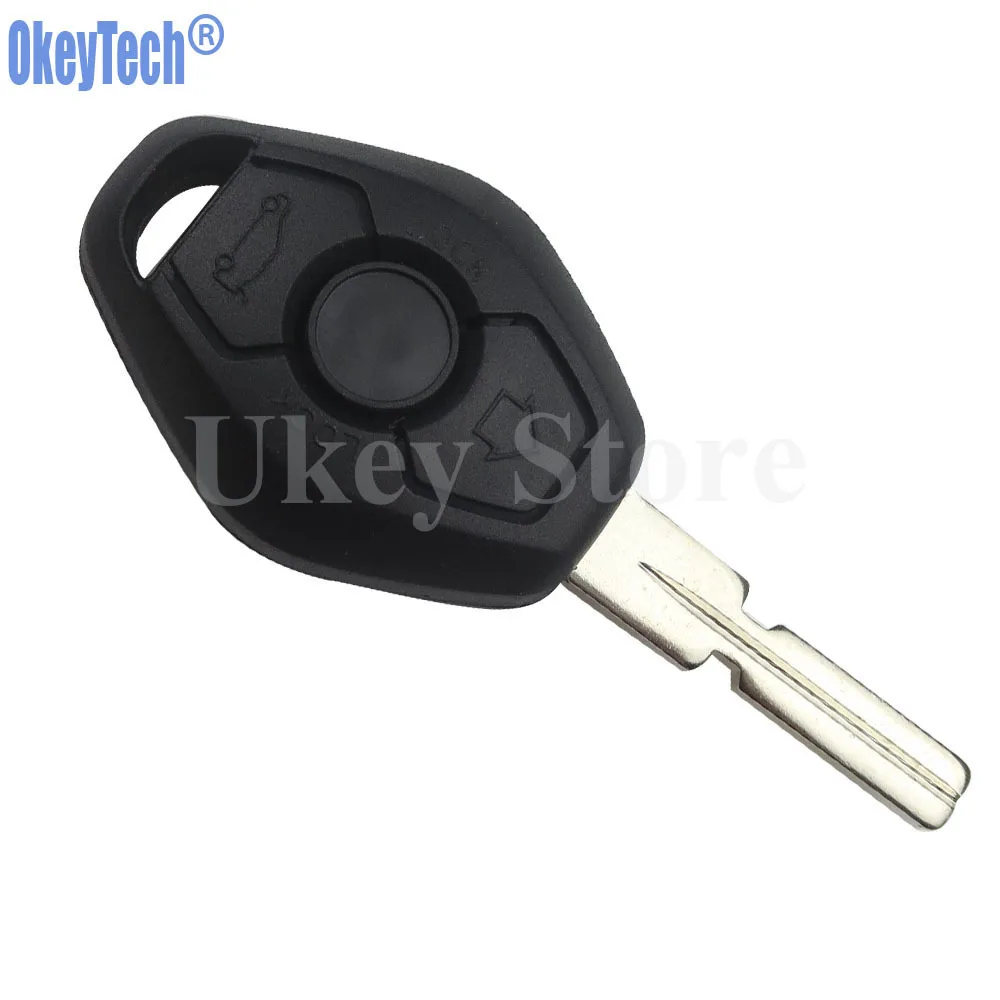 OkeyTech 10PCS LOT Remote Car Key Shell For BMW 3 5 7 SERIES Z3 Z4 X3 X5 M5 325i E38 E39 E46 3 Button Key Fob Case Cover