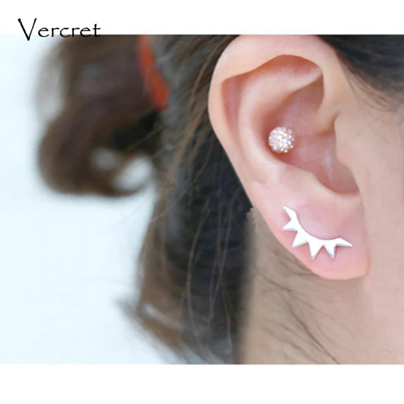 Us 12 82 10 Off Vercret Minimalist Ear Crawler Earrings 925 Silver Jewelry Eyelash Pin Climber For Women Gift In From Us 12 82 10 Off Vercret Minimalist Ear Crawler Earrings 925 Silver Jewelry Eyelash Pin Climber For Women Gift In From