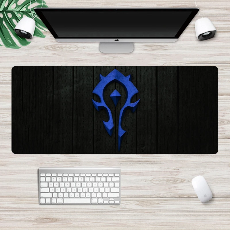 World of Warcraft Gaming Mouse pad Gamer Large 70x30cm Horde Alliance Computer Mousepad Non-Skid Rubber Locking Edge Desk Mat
