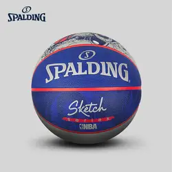 Оригинальный SPALDING NBA робот эскиз серии открытый резиновый Баскетбол 83-677Y