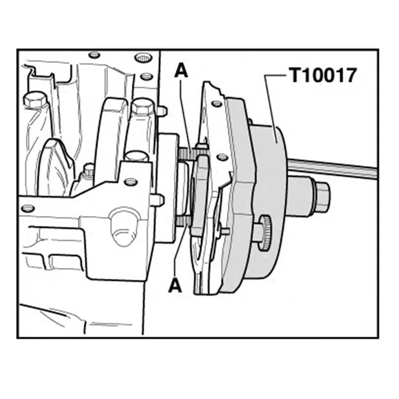 T10017 коленчатого вала заднее уплотнение установщик инструмент удаления для VW/AUDI 1,4/1,6 16V