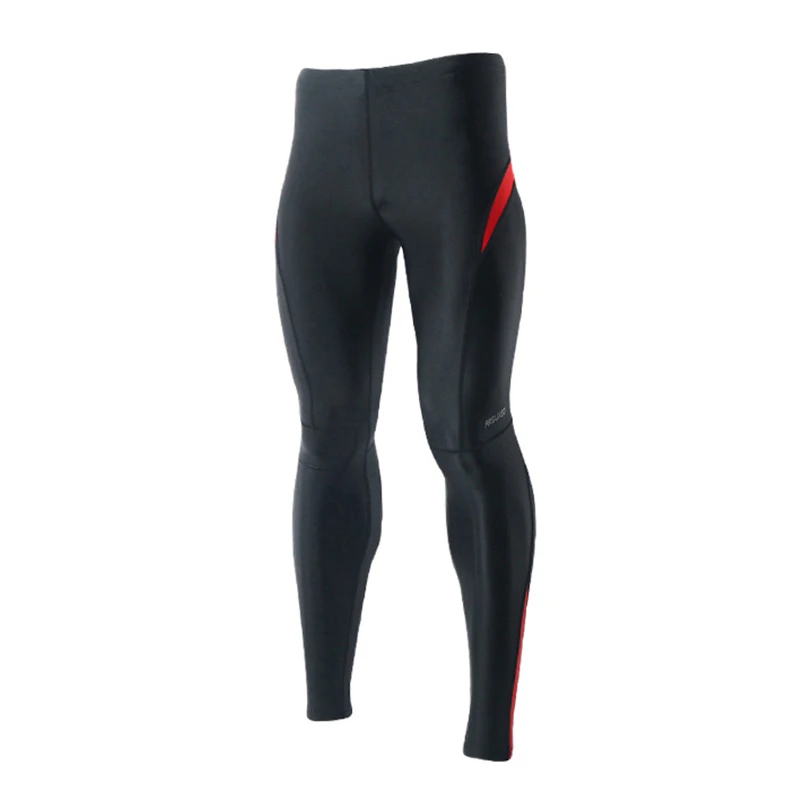 Black Red Велосипедные брюки Bicicleta Ropa 3 цвета быстросохнущие Длинные мужские велосипедные колготки анти-пот велосипедные колготки брюки - Цвет: Black Red