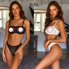 Сексуальное дамское нижнее белье, набор, пижамы для женщин, трусики-стринги, нижнее белье, ночное платье