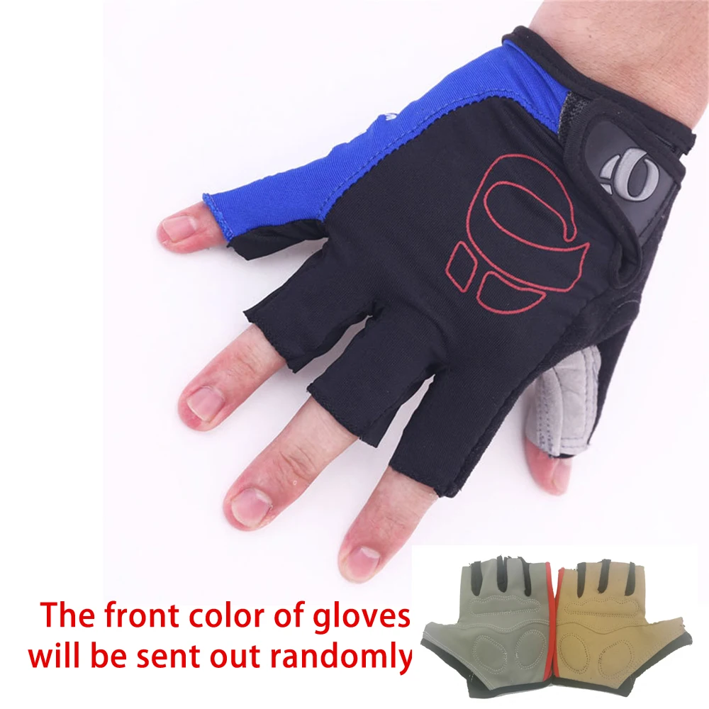 SPORTSHUB унисекс противоскользящие перчатки для велосипеда/велоспорта спортивные перчатки с полупальцами дышащие перчатки для верховой езды с EVA Pad NR0115 - Цвет: Синий