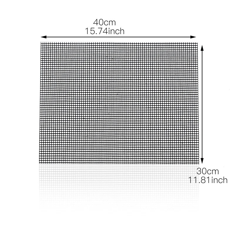 Антипригарный коврик для барбекю и гриля в форме сетки для барбекю и гриля, вкладыши для выпечки, тефлоновый лист, жаровня, инструменты, аксессуары для барбекю 30*40 см