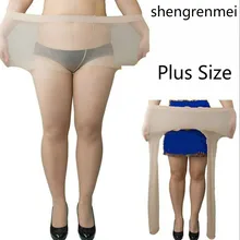 Shengrenmei размера плюс, колготы, сексуальные тонкие колготки для детей ростом от 90 кг женские Для женщин 4 цвета чулки