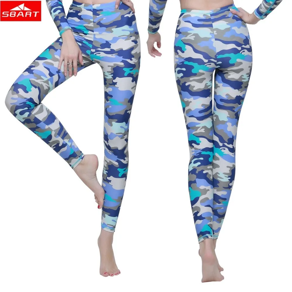 SBART Womens Rash Guard Pants Swimwear Black White Striped Long Swim