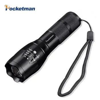 

High Bright E17 4500 Lumens XM-L T6 LED Flashlight 5-Mode Zoomable linternas LED Torch by 1*18650 or 3*AAA