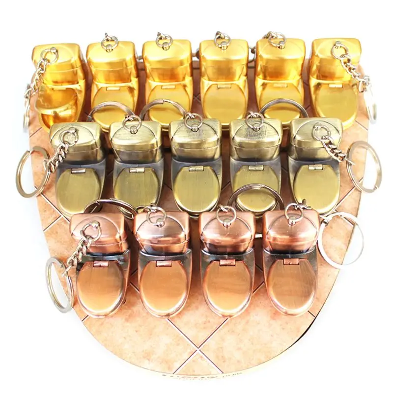 

Mini Creative Butane Lighter Cute Simulation Flush Toilet Model Fire Starter Keychain Ring Collection Prank Toy Gift