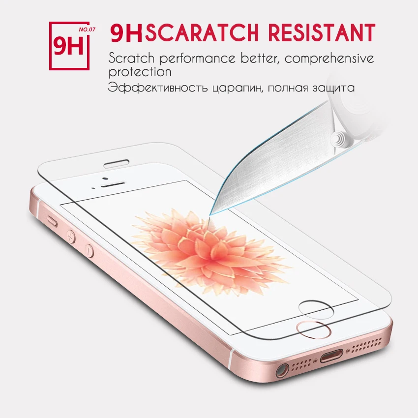 2.5D защитное стекло на Apple iPhone 5s 5 se экранные протекторы ультра тонкая защитная