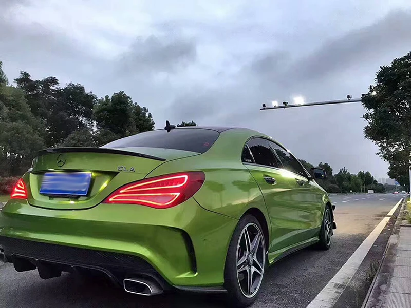 Подходит для M-B CLA спойлер CLA45 W117 C117 ABS волокно задний багажник крылья бесцветный спойлер cla 200 250 260