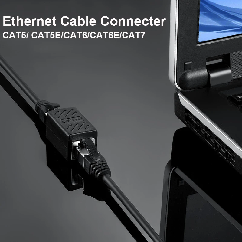RJ45 Соединительная муфта сетевая Ethernet двойная прямая головка Lan кабель Joiner CAT 5 5E 6 6a
