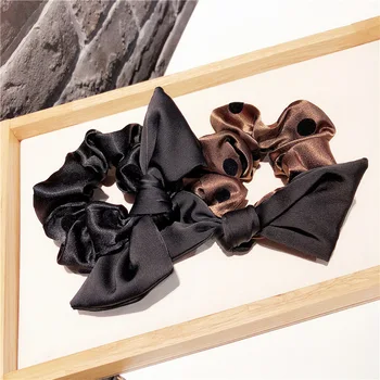 

Fashion silk Bowknot Wave point Hair Hoop Headband Hairband for Women Girls rabbit ears Hair Band Hair Accessories 2018 New