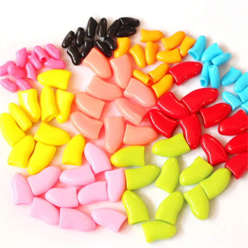 

pcs Soft Cat Nail Caps / Cat Nail Cover / Paw Claw / Pet Silicon Nail Protector with free Glue and Applictor /Size XS S M L