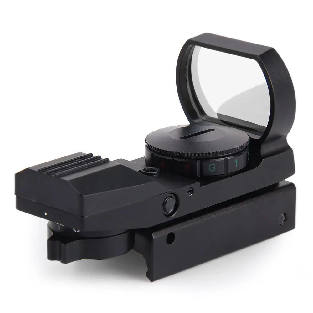 1 x 22 x 33 Hunting Holographic Reflex Red Green Dot Sight Scope 20mm Shockproof RifleScope for Sniper Rifle Shotgun