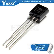 100 шт. SS8550 TO-92 8550 TO92 триодный транзистор