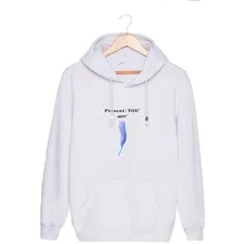 Повседневное Длинные рукава пуловер с капюшоном, подростков взрослых с капюшоном Спортивная толстовка с передний карман Drawstring футболка на сезон весна-осень